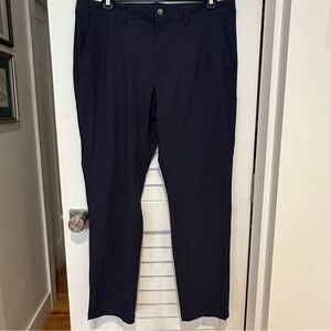 New Quince Mens Ultimate Commuter Pants Sz 36 X 32 Slim Fit Performance Navy NWT